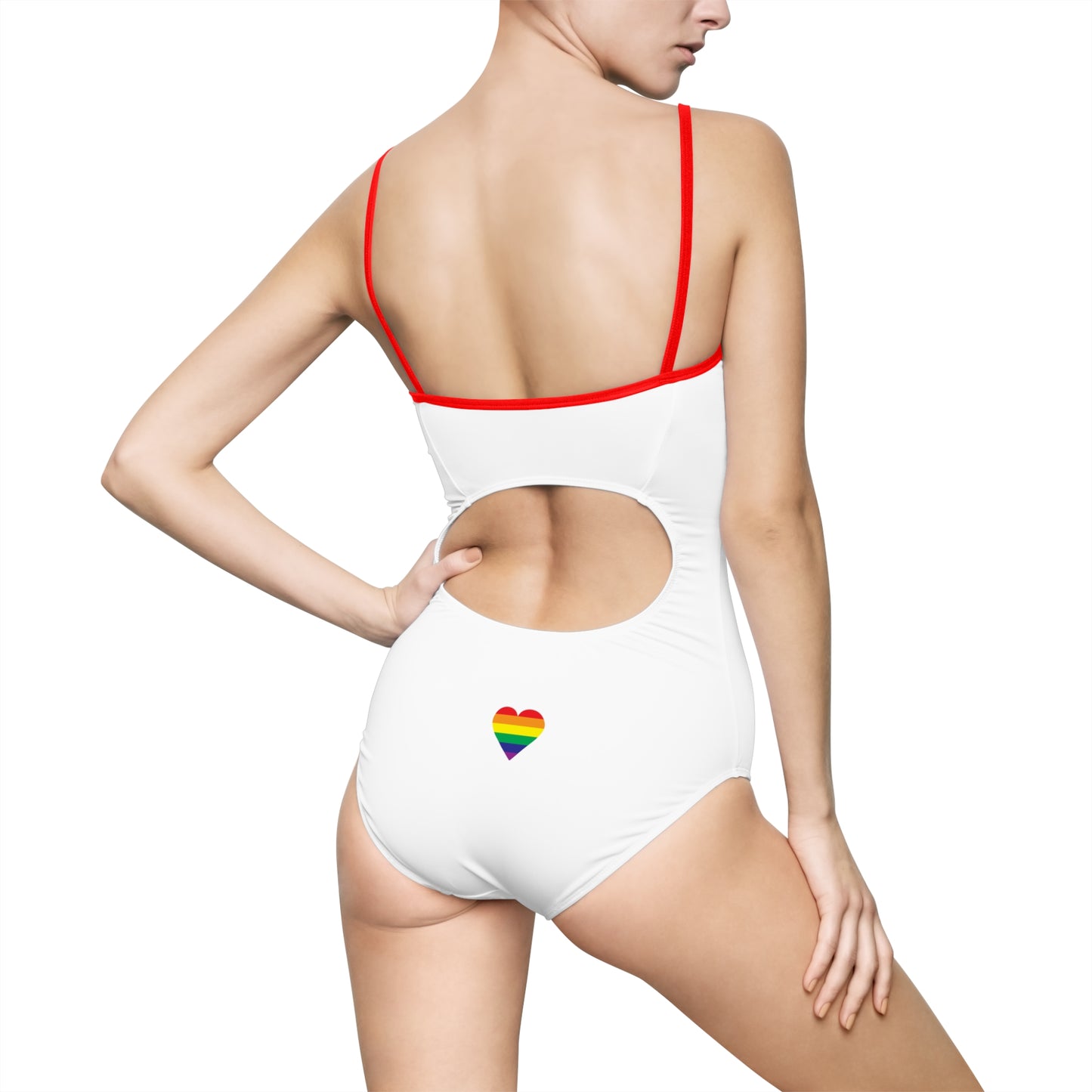 Pride-Inspired One-Piece Swimsuit - Plenamente Gay Design