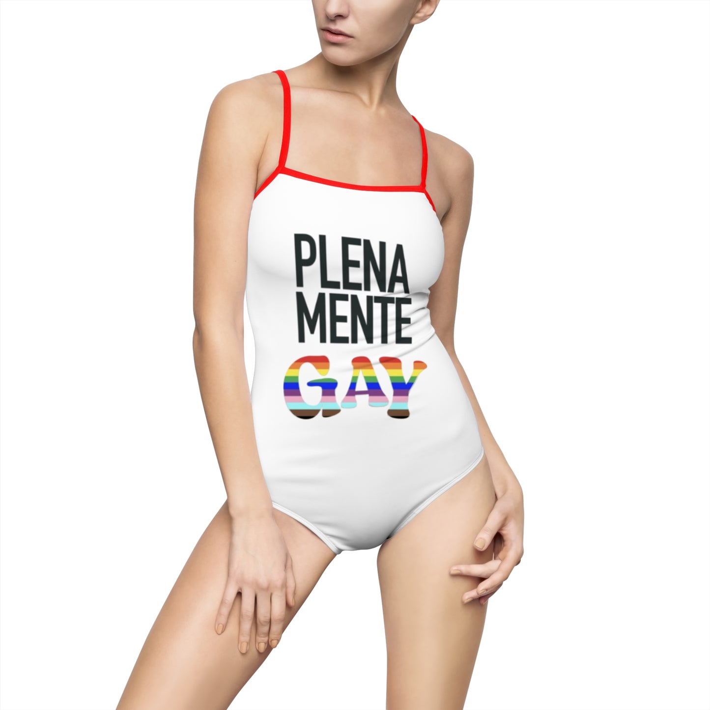 Pride-Inspired One-Piece Swimsuit - Plenamente Gay Design