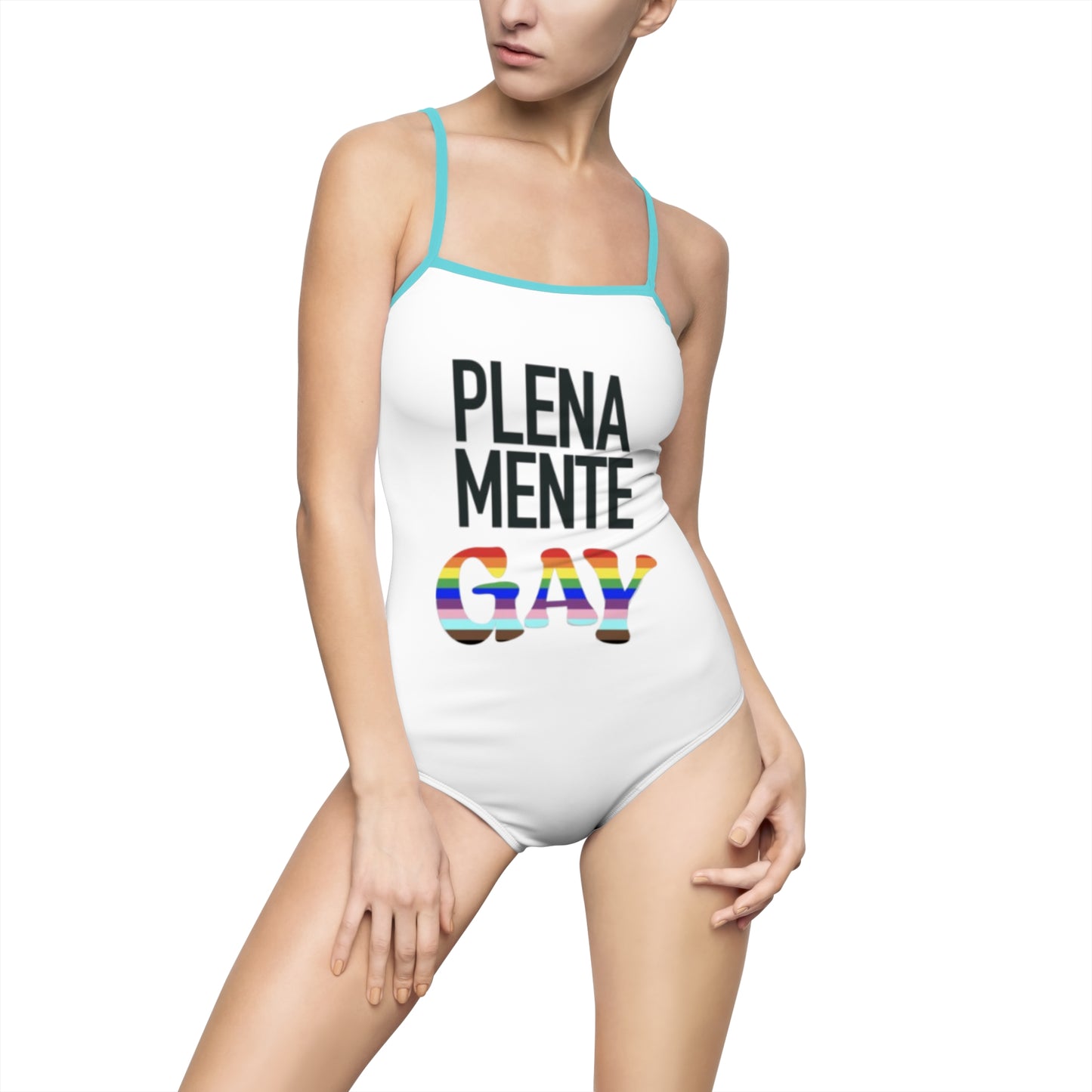 Pride-Inspired One-Piece Swimsuit - Plenamente Gay Design