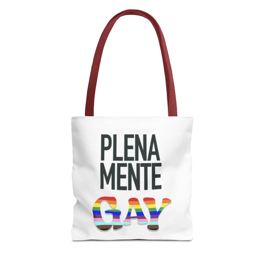 Colorful LGBTQ+ Pride Tote Bag - 'Plena Mente Gay'