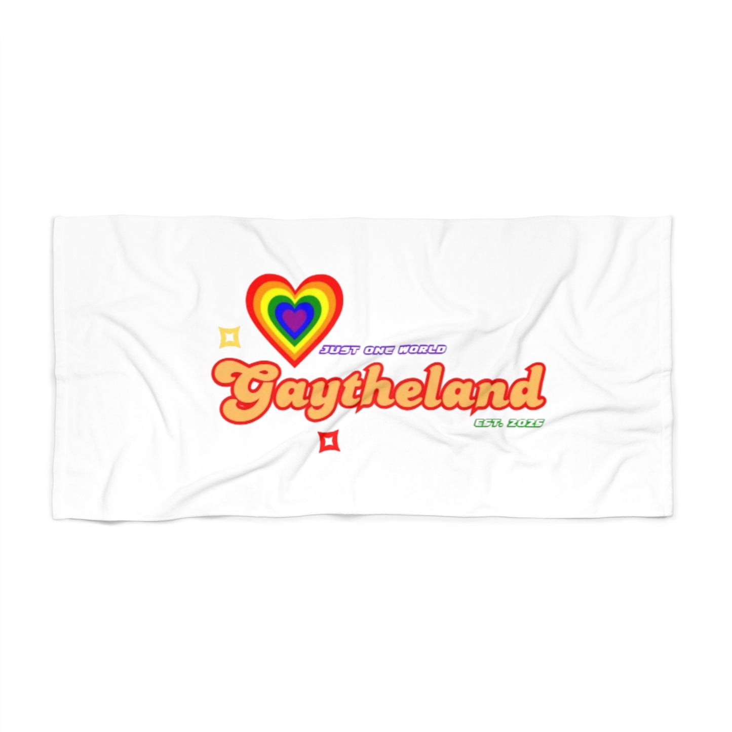Vibrant Gaytheland Beach Towel - Perfect for Pride and Summer Fun