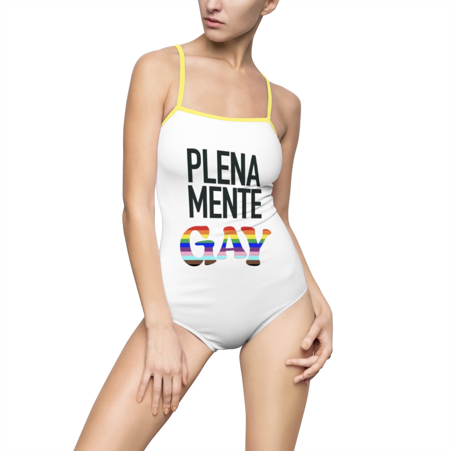 Pride-Inspired One-Piece Swimsuit - Plenamente Gay Design