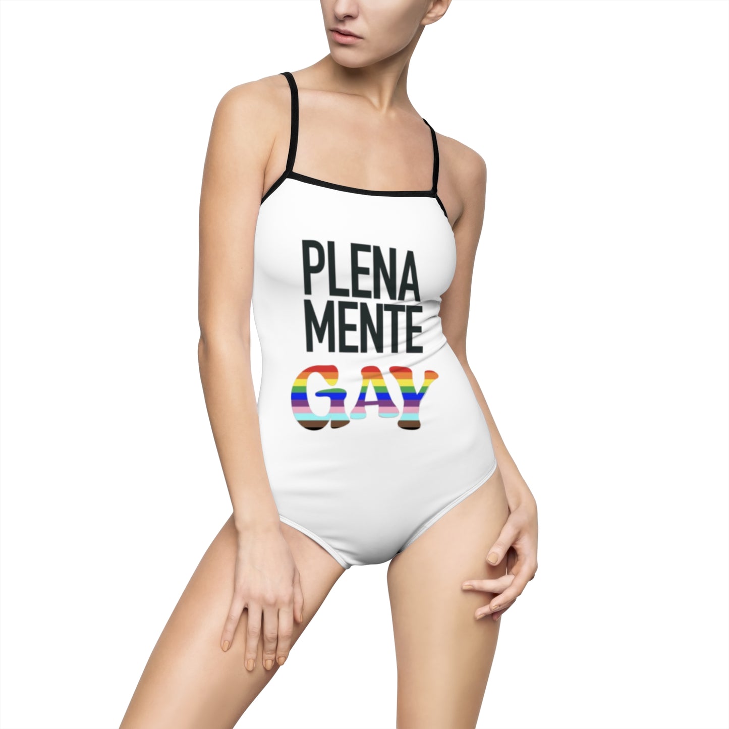 Pride-Inspired One-Piece Swimsuit - Plenamente Gay Design