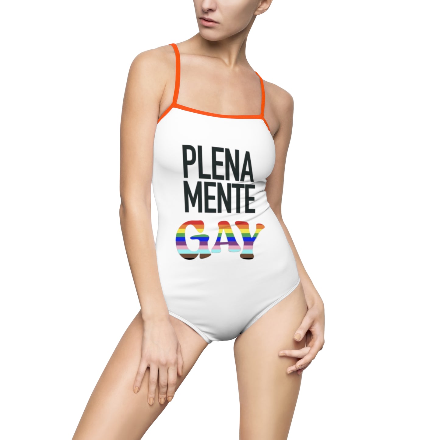 Pride-Inspired One-Piece Swimsuit - Plenamente Gay Design