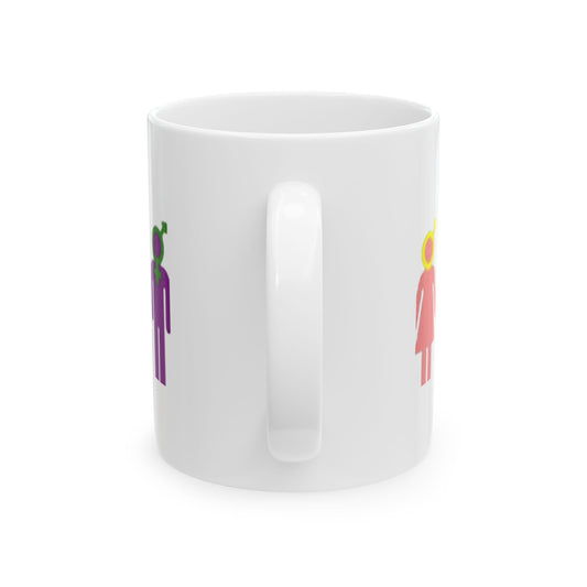 Colorful Gender Equality Ceramic Mug – Fun Feminist Gift for Any Occasion