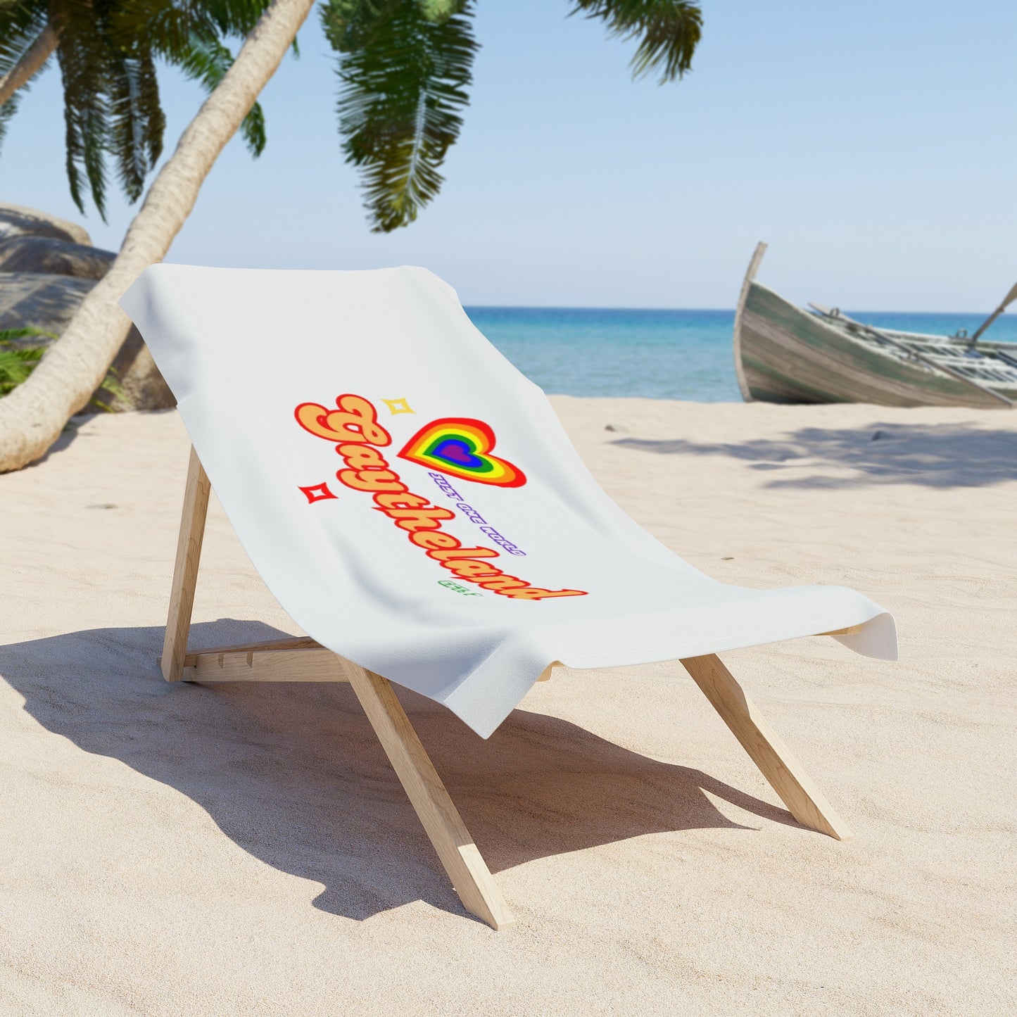 Vibrant Gaytheland Beach Towel - Perfect for Pride and Summer Fun