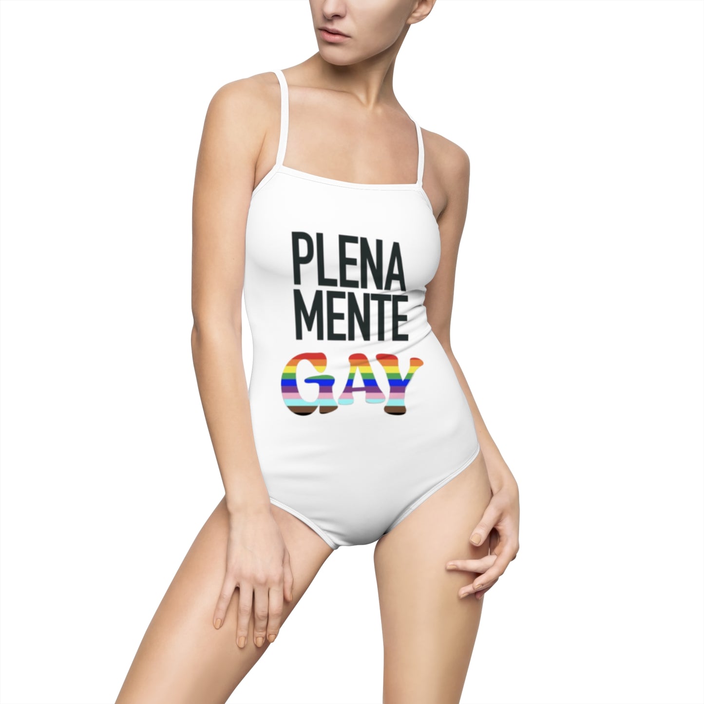 Pride-Inspired One-Piece Swimsuit - Plenamente Gay Design